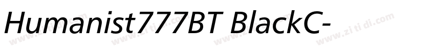 Humanist777BT BlackC字体转换 Humanist777BT BlackC字体转换